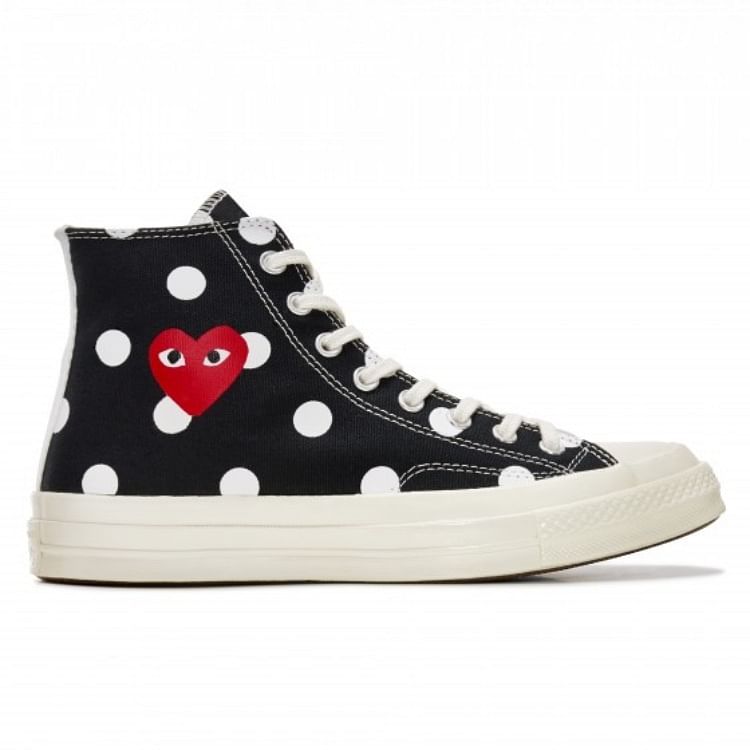 cdg converse low top white