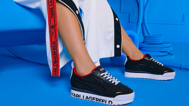 صبغة كوليستون رمادي Puma x Karl Lagerfeld's Latest Collab Is Streetwear Meets Chic صبغة كوليستون رمادي