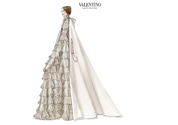 Celebs Who Wore Valentino Wedding Couture Dresses 1